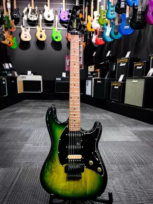 Ernie Ball Music Man Cutlass Floyd HSS with Locking Tremolo - Slymer Burst